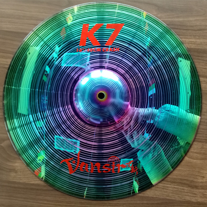 Rainbow cymbal colorful Alloy cymbal 2021 new design 