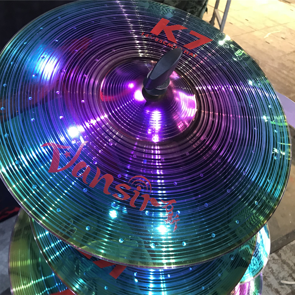 Rainbow cymbal colorful Alloy cymbal 2021 new design 