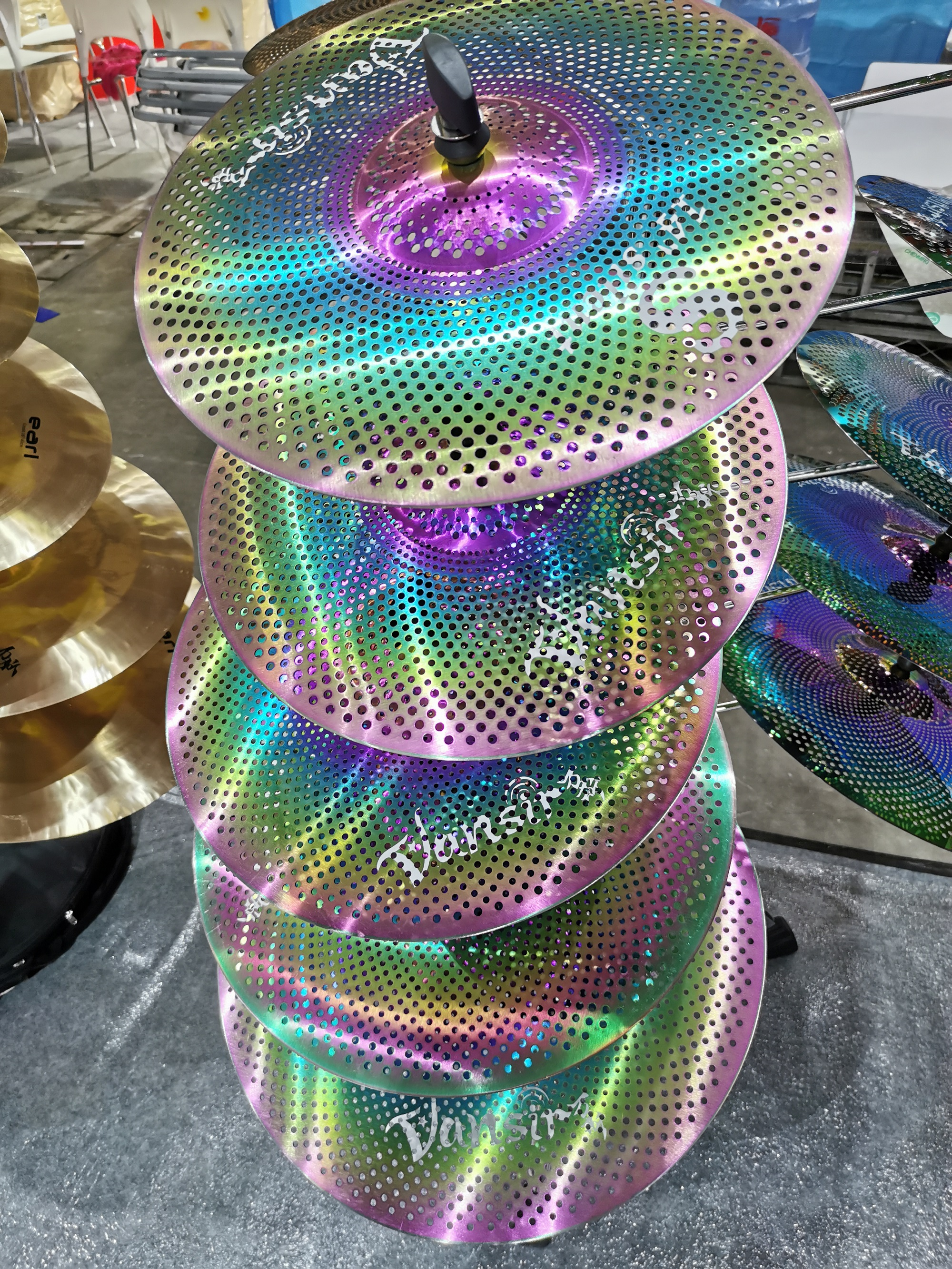 Colorful Silence cymbal Low volume cymbal Mute cymbal 