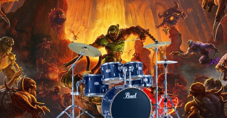 DOOM Eternal Played On Drum Set A gamer and YouTuber has demonstrated how to play DOOM Eternal with a drum kit, using the bass pedals to quickly switch between weapons.